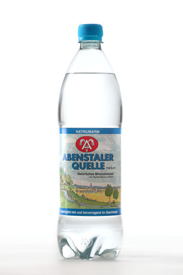 Produktbild: Abenstaler Quelle medium PET 12x1,0l EW/Pfd.