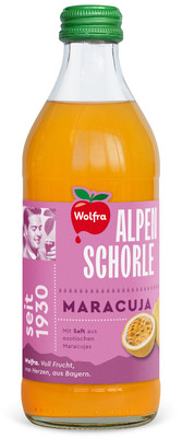 Produktbild: Wolfra Alpenschorle Maracuja 20x0,33l MW
