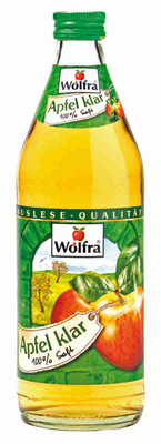 Produktbild: Wolfra Apfelsaft Klar 20x0,5l