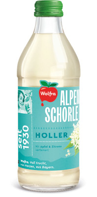 Produktbild: Wolfra Alpenschorle Holler 0,33l MW