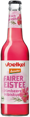 Produktbild: Voelkel Fairer Eistee Himbeere Hibiskus 0,33l MW
