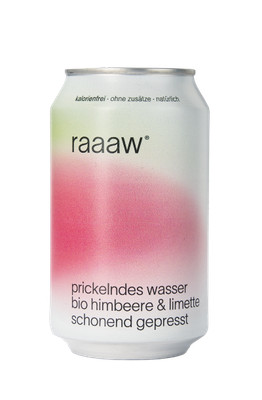 Produktbild: raaaw bio-Himbeer-Limette Dose 24x0,33l