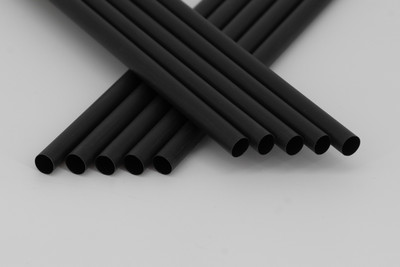 Produktbild: Strohhalme BioHalm schwarz 7,5x270 mm 500 Stück Trinkhalme